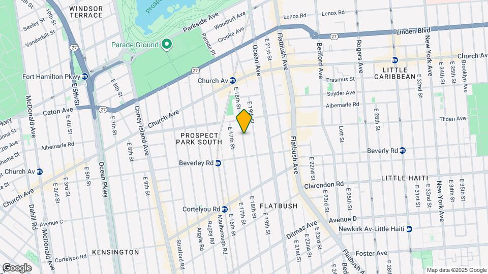 221 E 18th St Map and Location Details