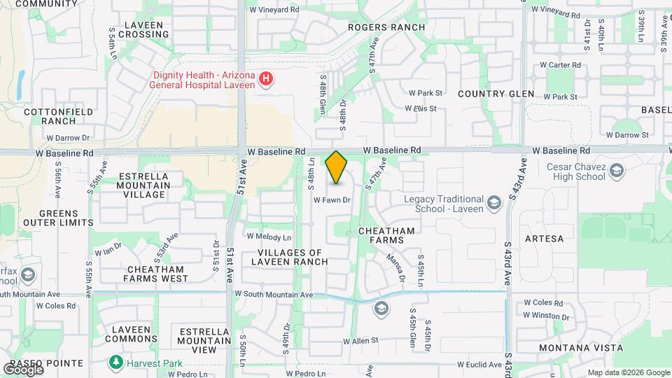 4815 W Beautiful Ln Map and Location Details