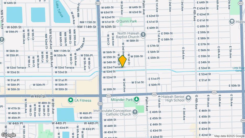 210 W 53rd Ter Map and Location Details