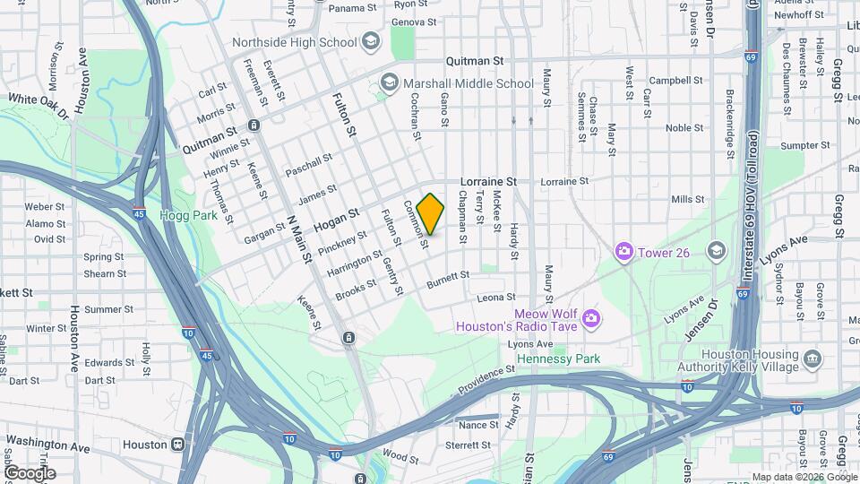 1614 Common St Map and Location Details