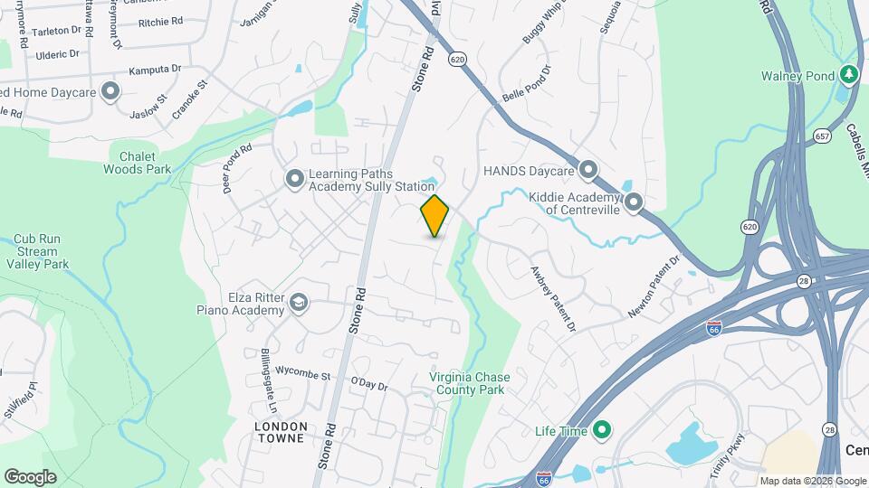 5706 Rocky Run Dr Map and Location Details