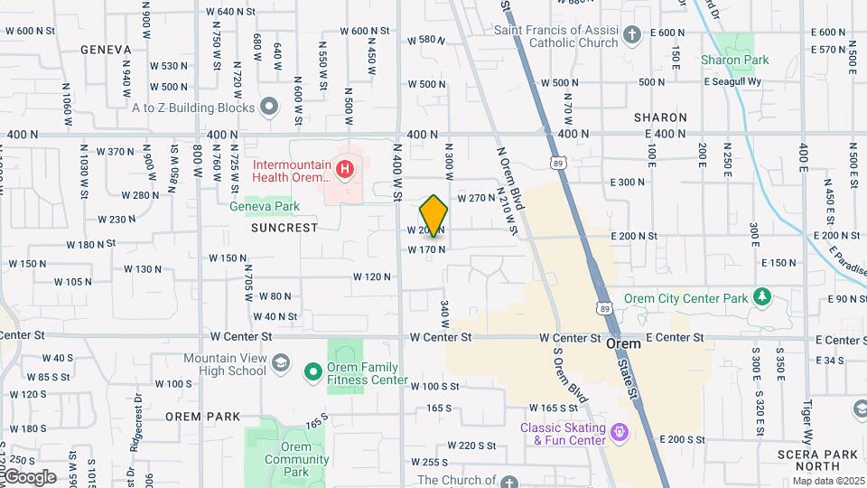324 W 170 N Map and Location Details