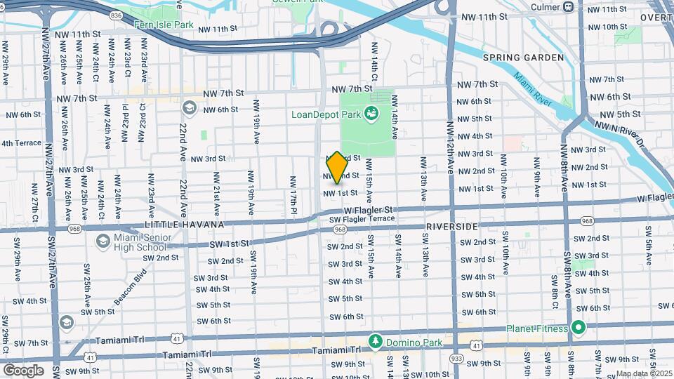 100 NW 16th Ave Map and Location Details