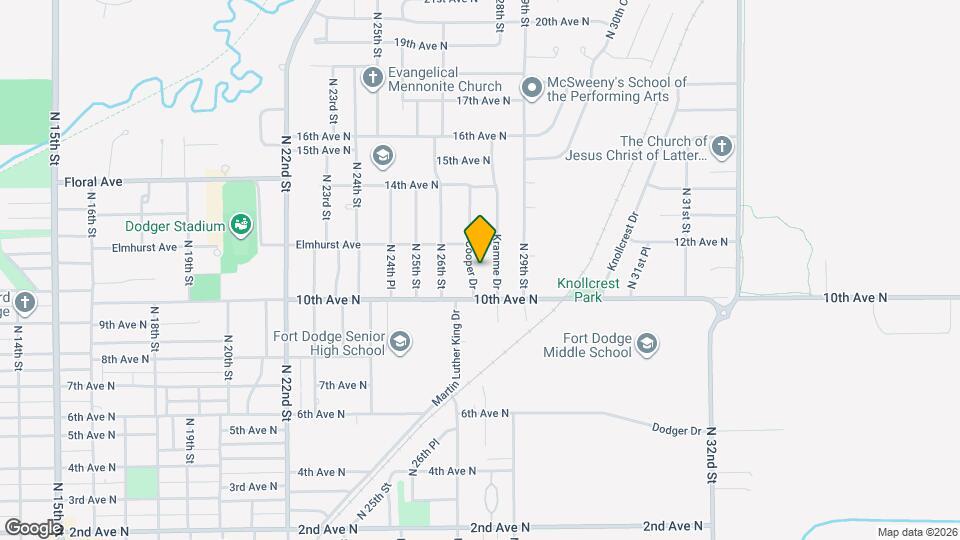 1007 Cooper Dr Map and Location Details