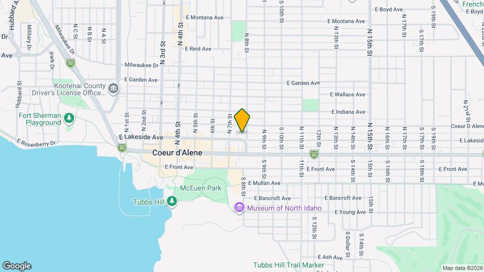 717 E Lakeside Ave Map and Location Details