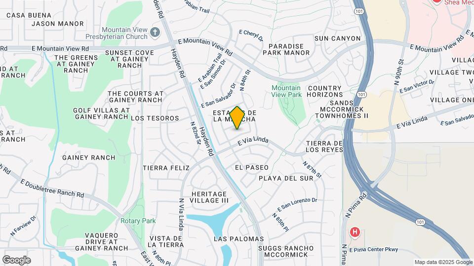 8338 E San Rafael Dr Map and Location Details