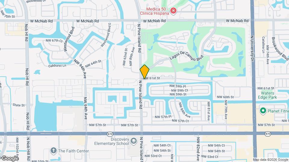 8750 NW 61st St Map and Location Details