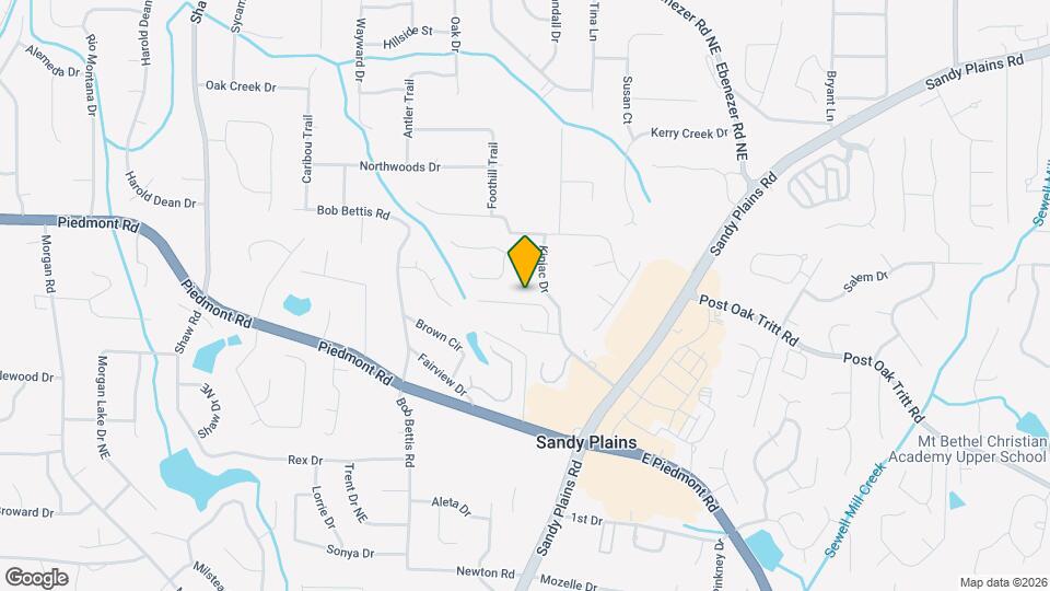 2718 Ashbury Point Ln Map and Location Details