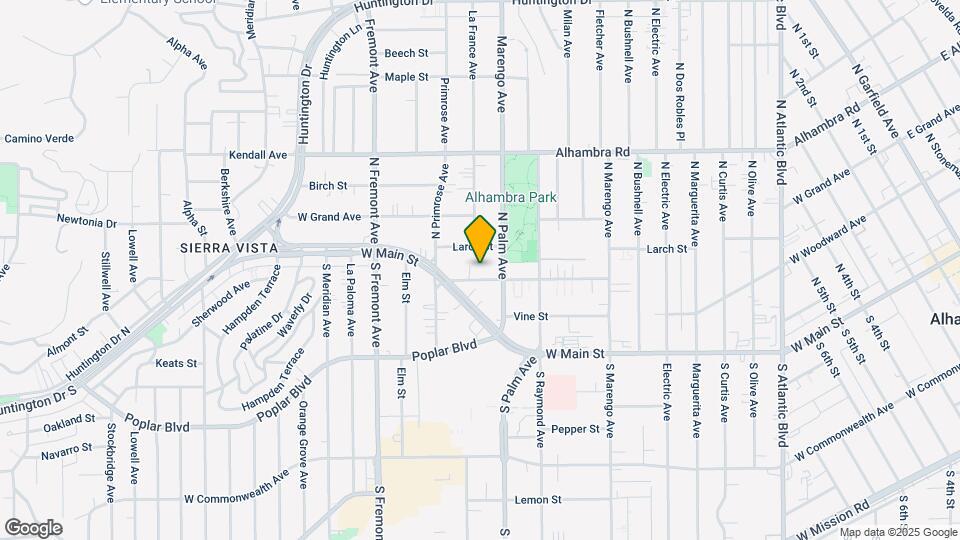 2221 Cedar St Mapa y Detalles de la Ubicación