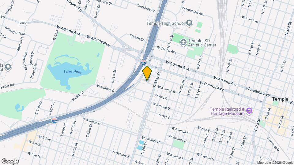 2901 W Avenue B Map and Location Details