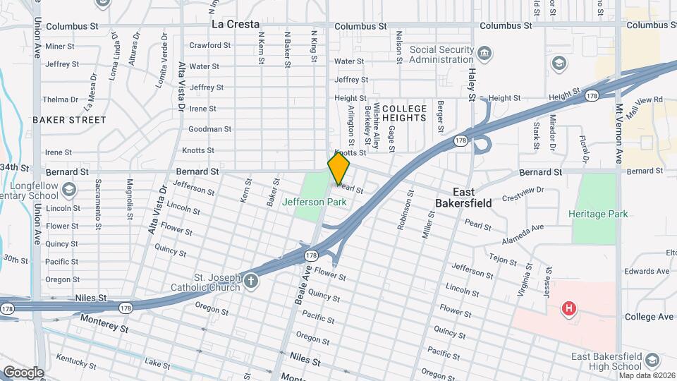 905 1/2-905 1/2 Pearl St Map and Location Details