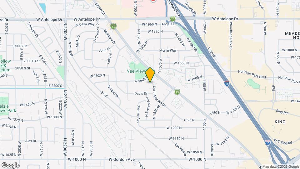 1591 W 1600 N Map and Location Details