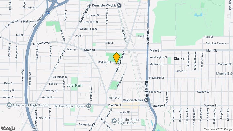 8254 Niles Center Rd Map and Location Details