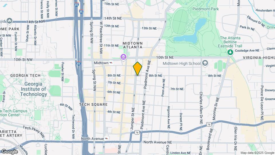 905 Juniper St Map and Location Details