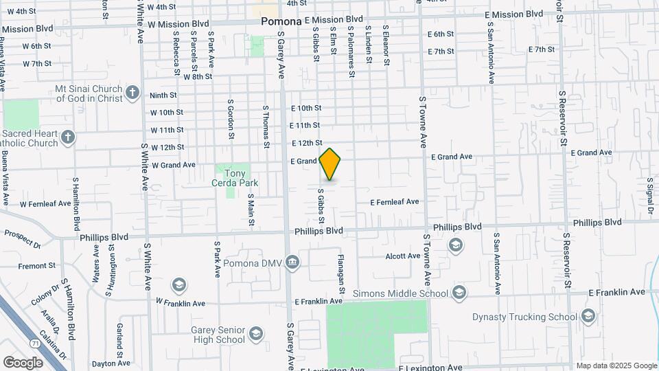 1372 S Gibbs St Map and Location Details