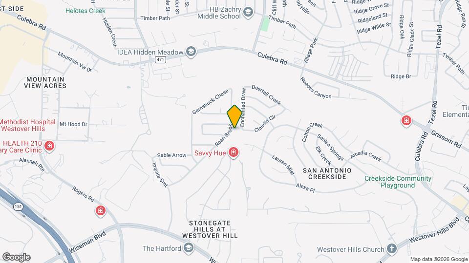 5102 Roan Brook Map and Location Details