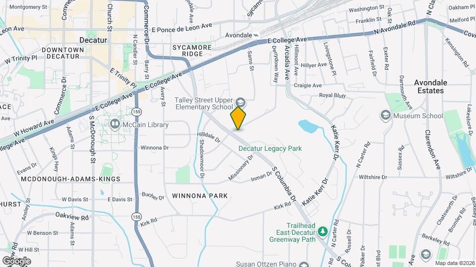 406 S Columbia Dr Map and Location Details