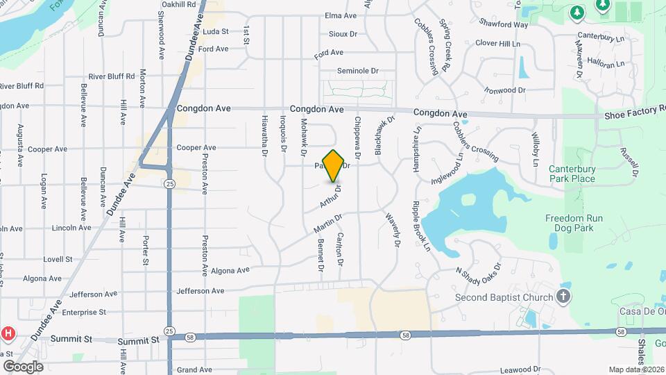 908 Arthur Dr Map and Location Details