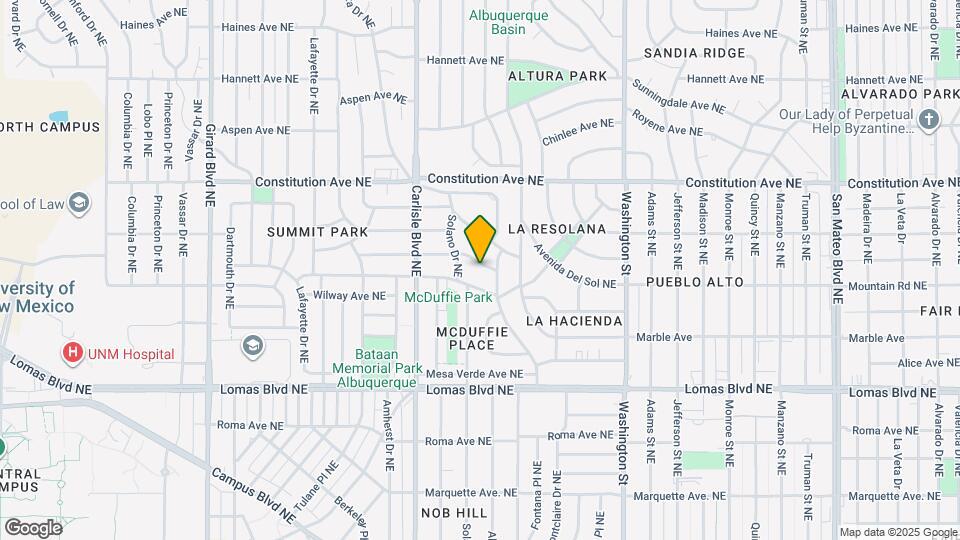 3812 Calle Del Monte NE Map and Location Details