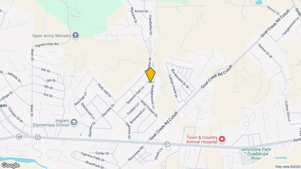 215 Spanish Oak Ln Map and Location Details