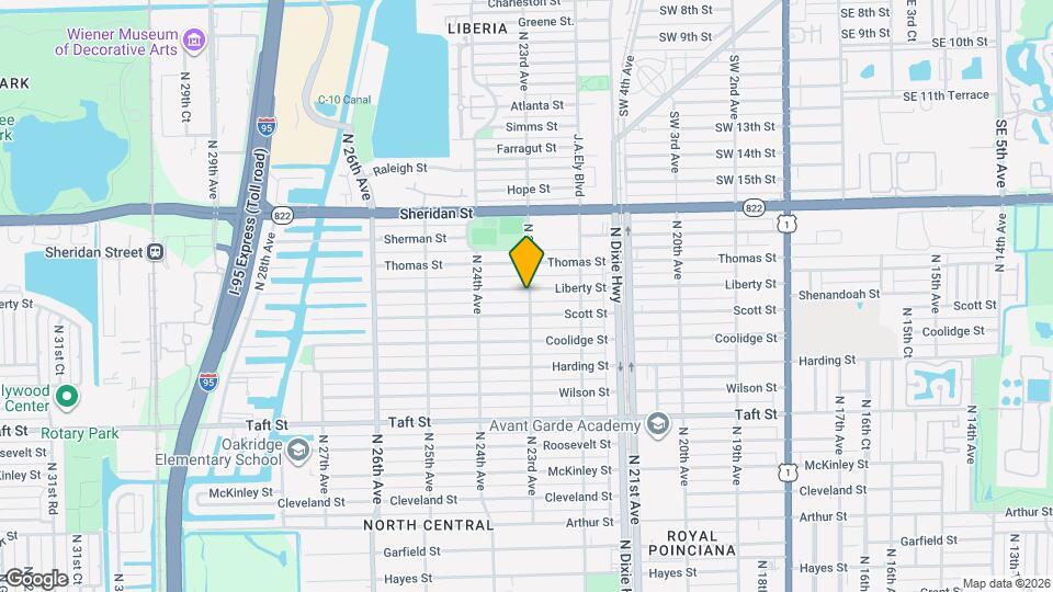2302 Liberty St, Unit APT A Map and Location Details