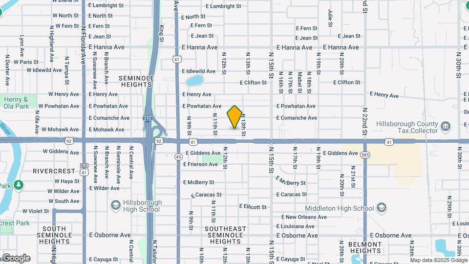 1221 E Mohawk Ave Mapa y Detalles de la Ubicación