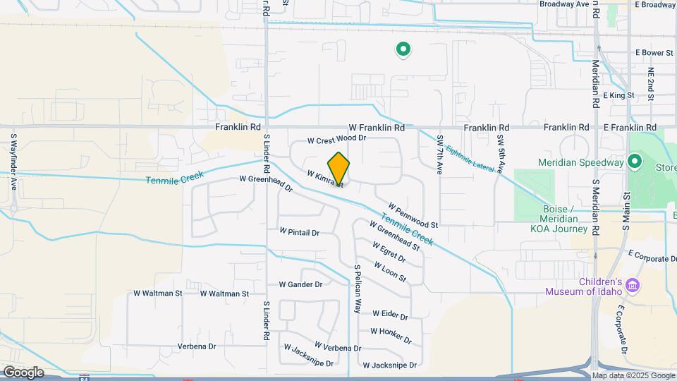 1241 W Kimra St Mapa y Detalles de la Ubicación