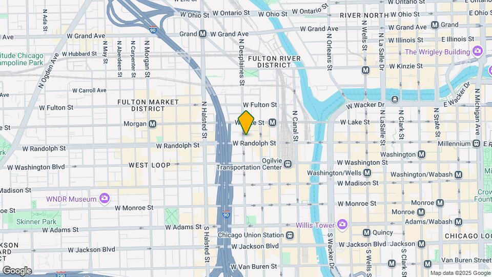 626 W Randolph St Map and Location Details