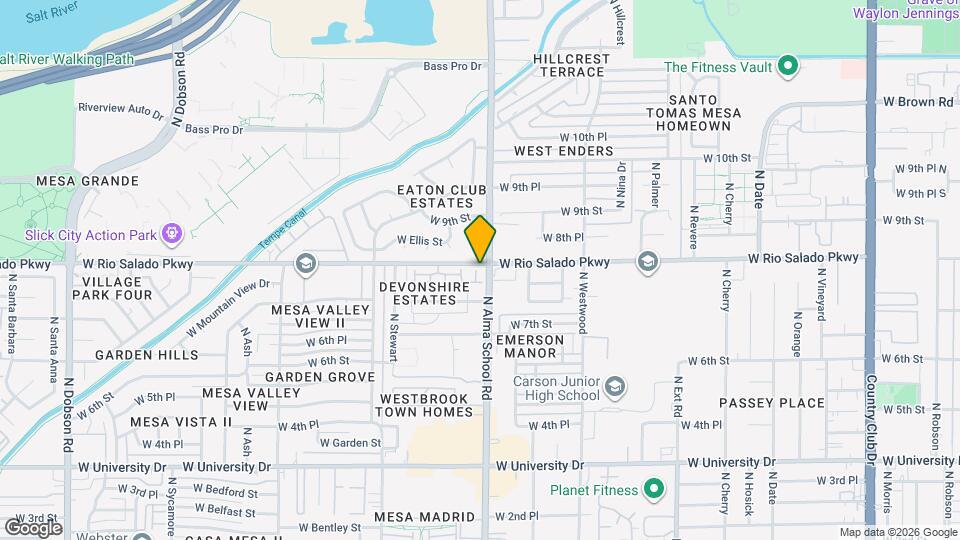 1301 W Rio Salado Pkwy Map and Location Details