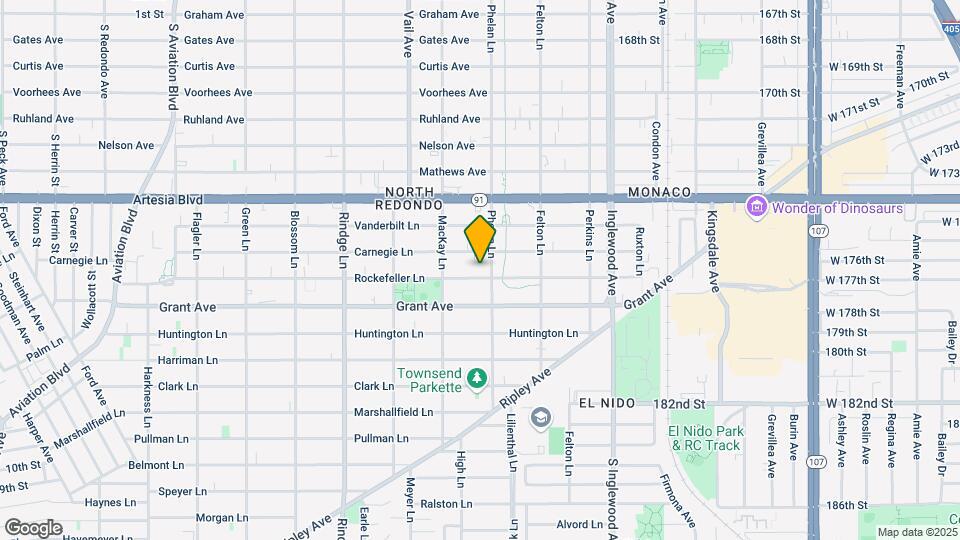 2419 Rockefeller Ln Mapa y Detalles de la Ubicación