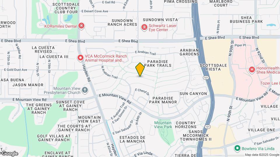 8413 E Welsh Trail Map and Location Details