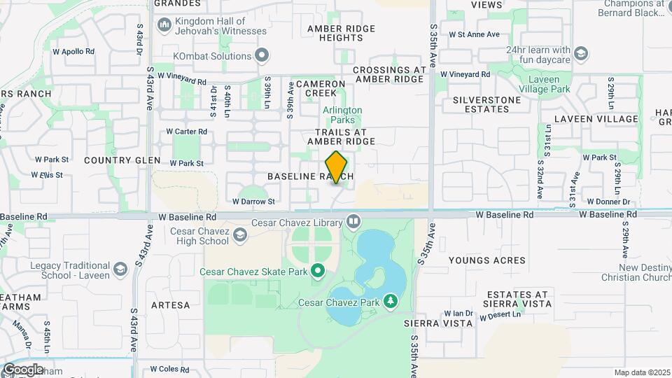 3733 W Dunbar Dr Map and Location Details