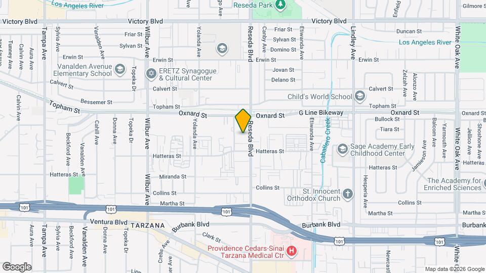 5931 Reseda Blvd Map and Location Details