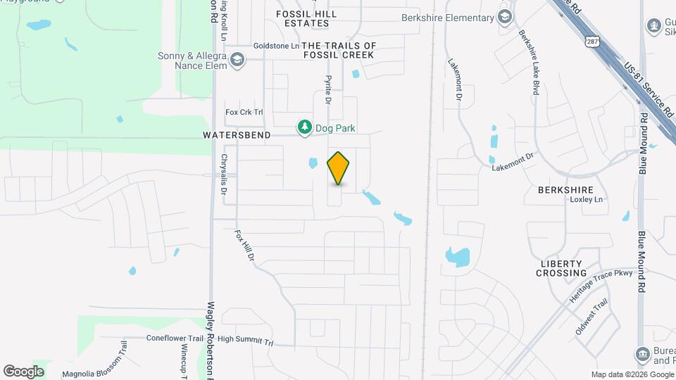 9921 Amosite Dr Mapa y Detalles de la Ubicación