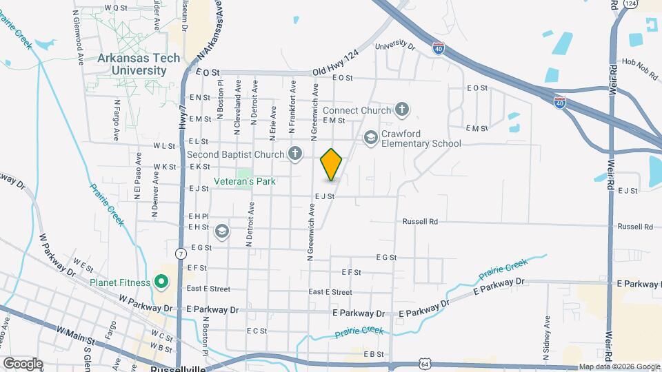 1013 N Parker Rd Map and Location Details