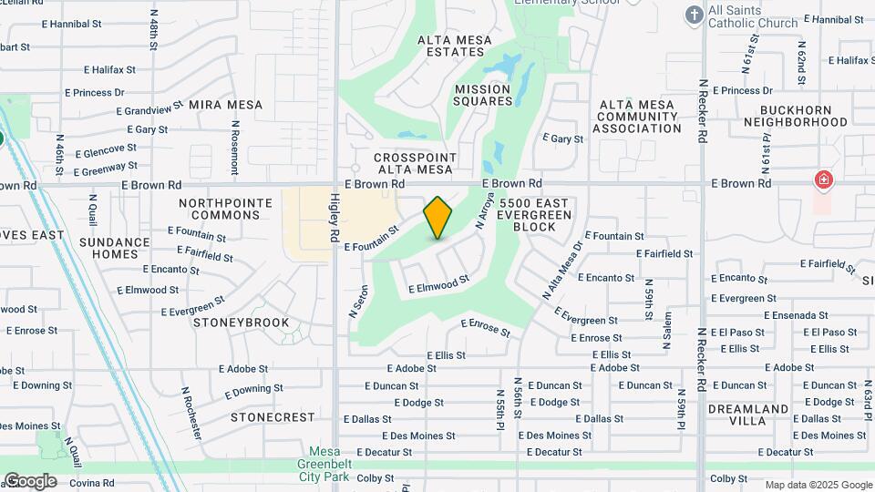 5414 E Fairfield St Map and Location Details