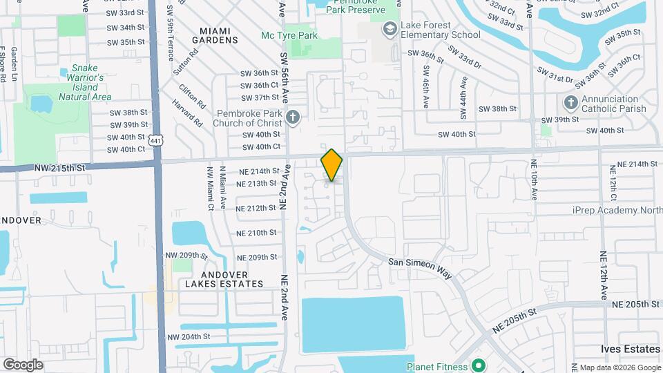 21251 NE 3rd Ct Map and Location Details
