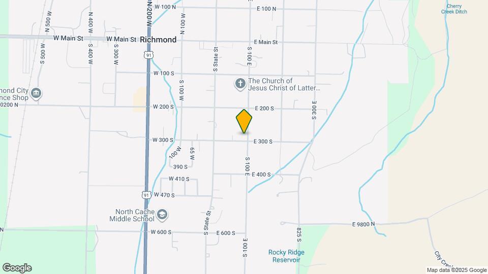 296 S 100 E Map and Location Details