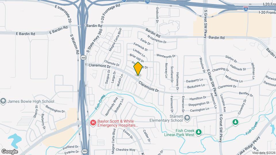 2844 Claremont Dr Map and Location Details