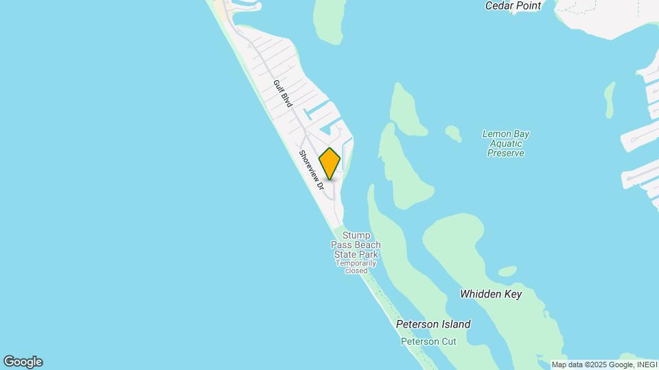 1080 Gulf Blvd Mapa y Detalles de la Ubicación