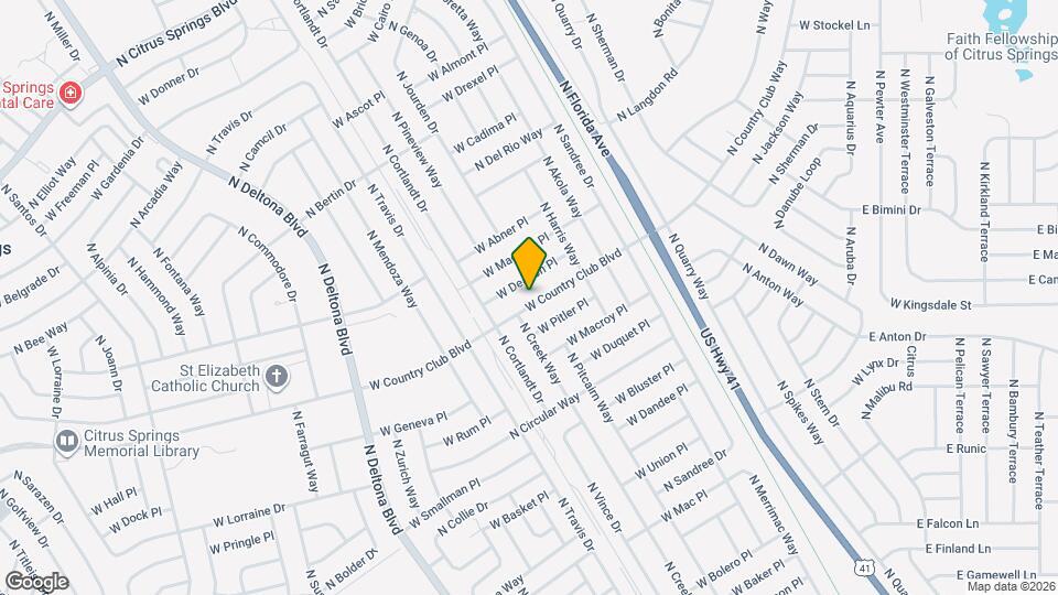 799 W Country Club Blvd Map and Location Details