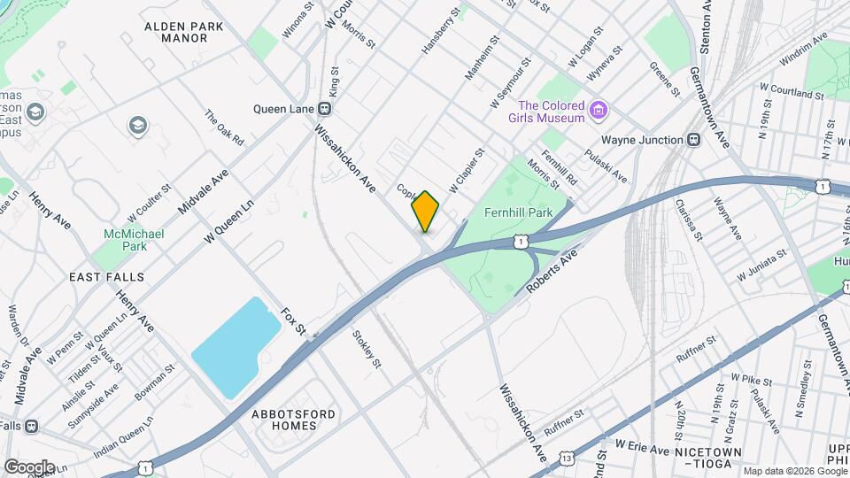 4927 Wissahickon Ave, Unit 2 Map and Location Details