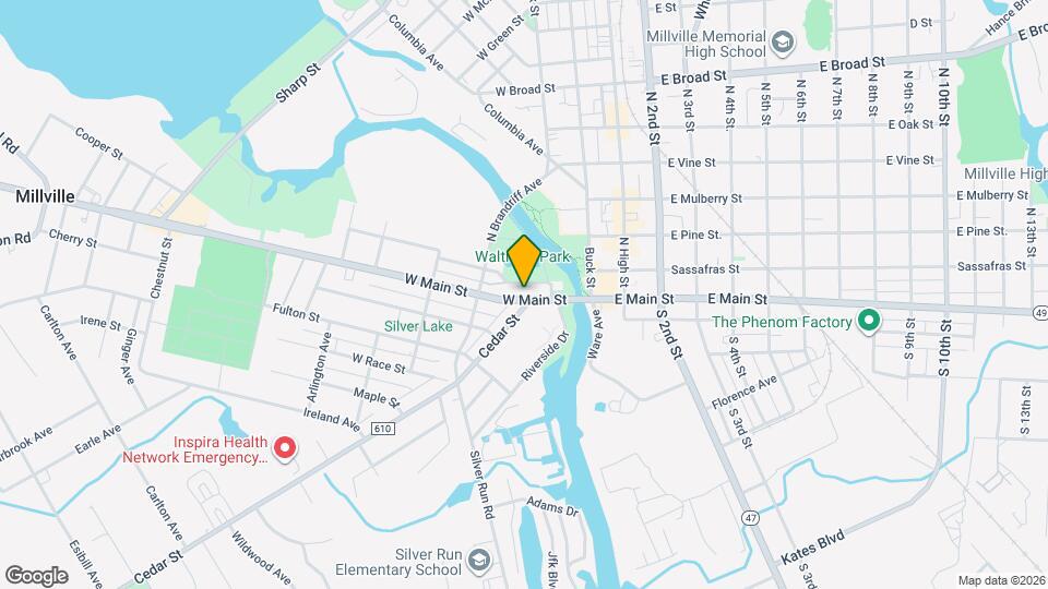 100 W Main St Map and Location Details