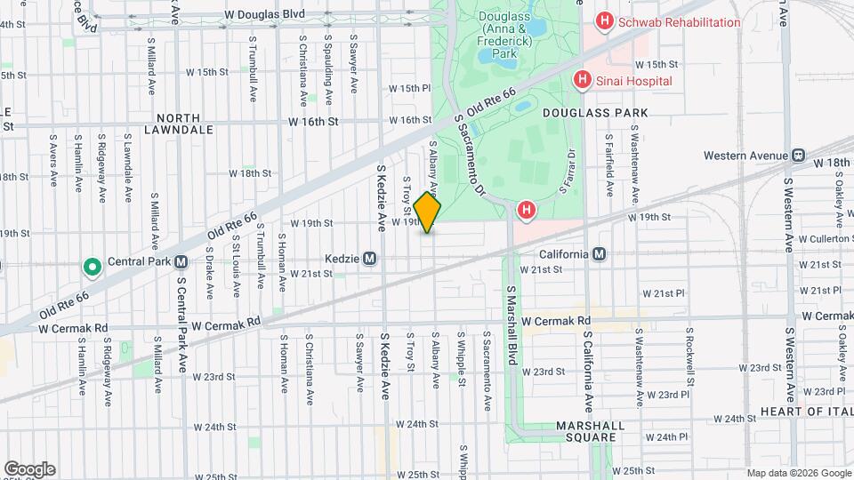 1918 S Albany Ave Map and Location Details