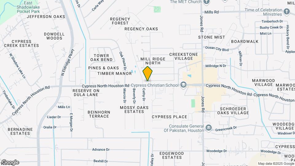 11407 Rocky Mill Dr Map and Location Details