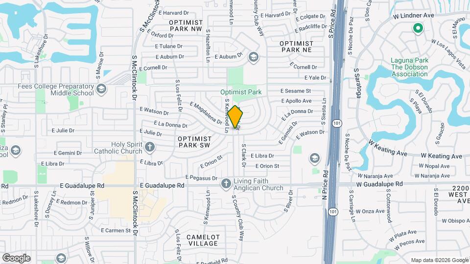 5918 S Clark Dr, Unit CSS-2X2 Map and Location Details