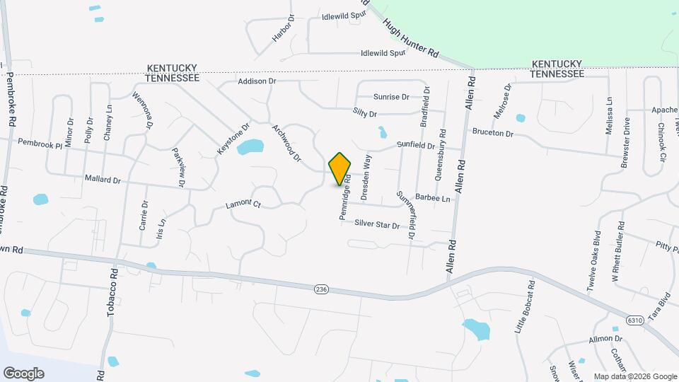 3392 Pennridge Rd Map and Location Details