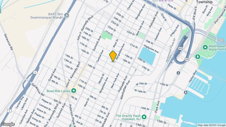 1609 Bergenline Ave Map and Location Details