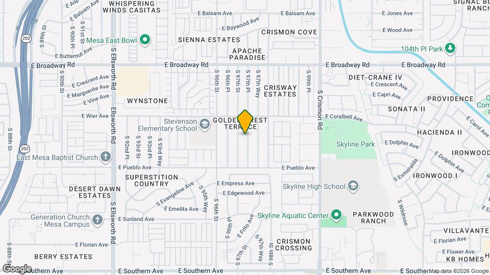 656 S 97th Pl Map and Location Details