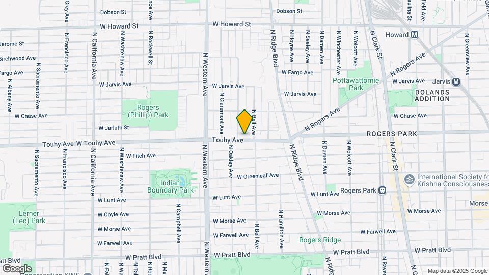 2224 W Touhy Ave Map and Location Details
